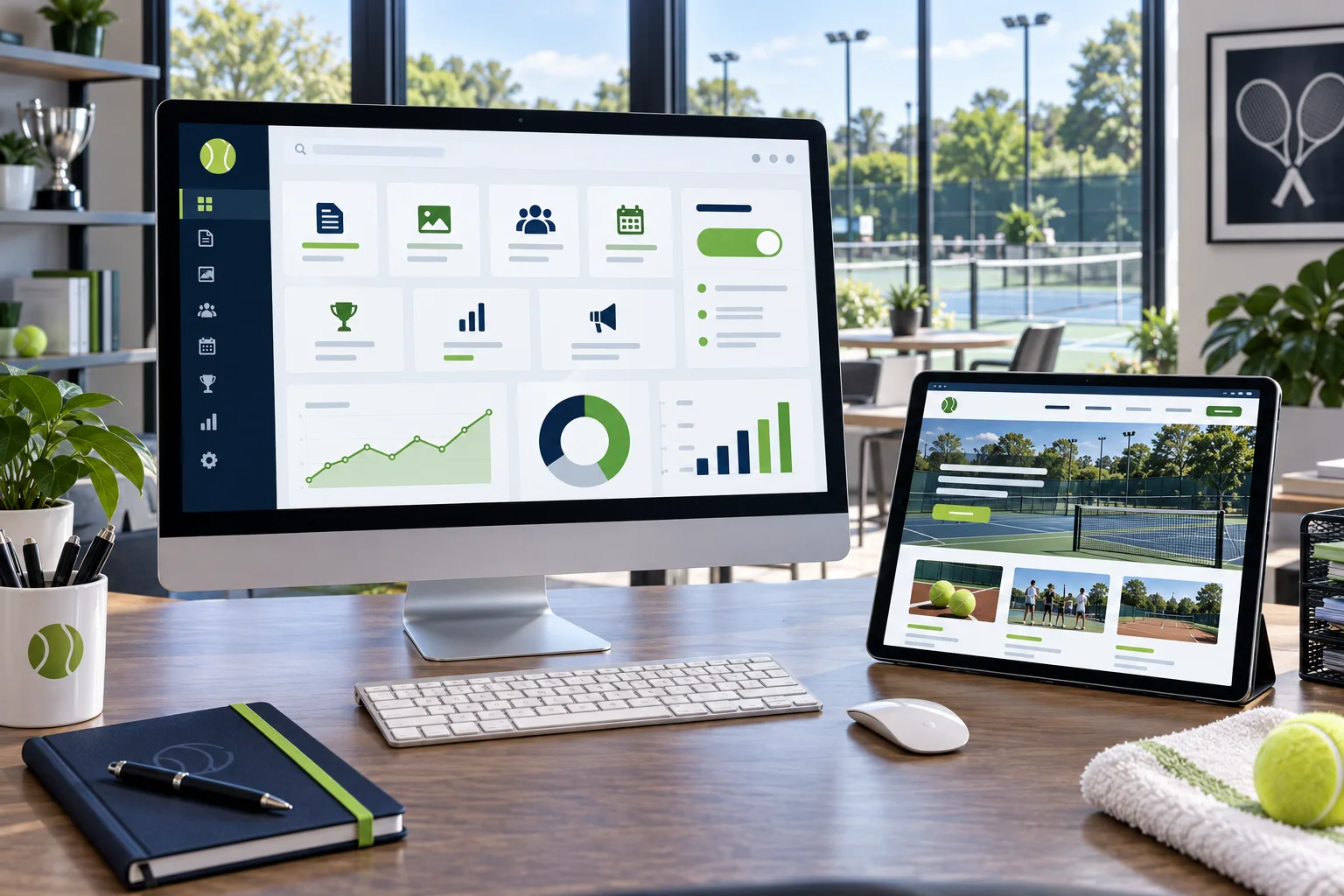 Create a professional website connected to your club