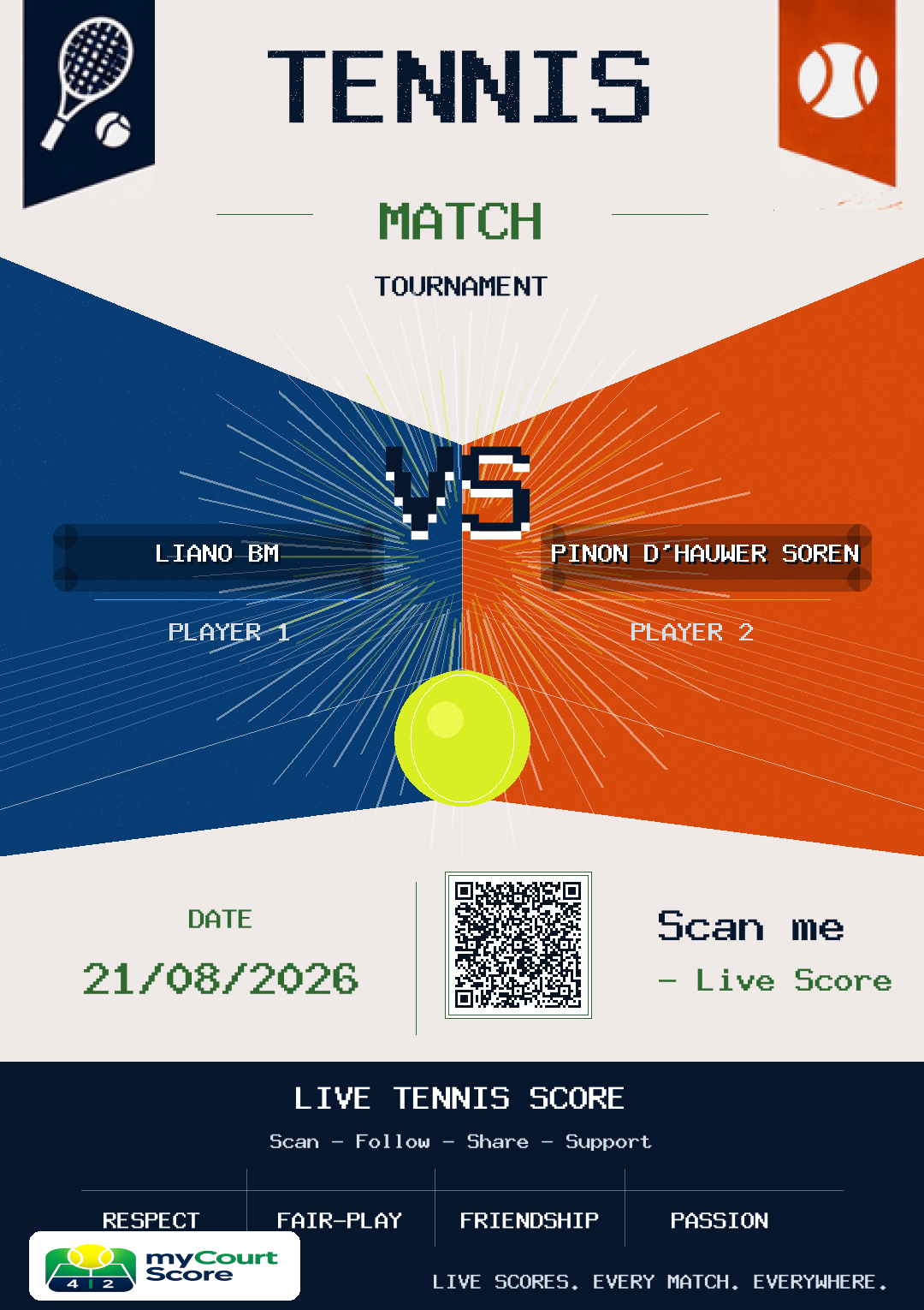 Locandina del match
